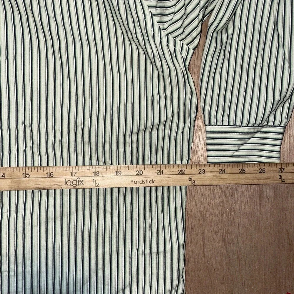 Vintage Banana Republic Mens M Multicolor Striped‎ Casual Dress Shirt